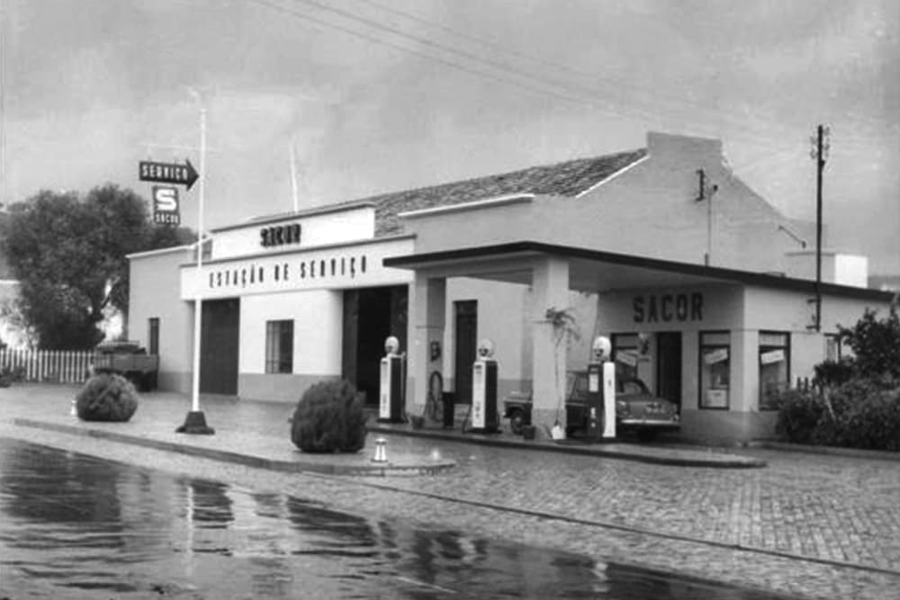 La sede de Siesta Campers en 1955 en el garaje de Sacor en São Bras de Alportel.