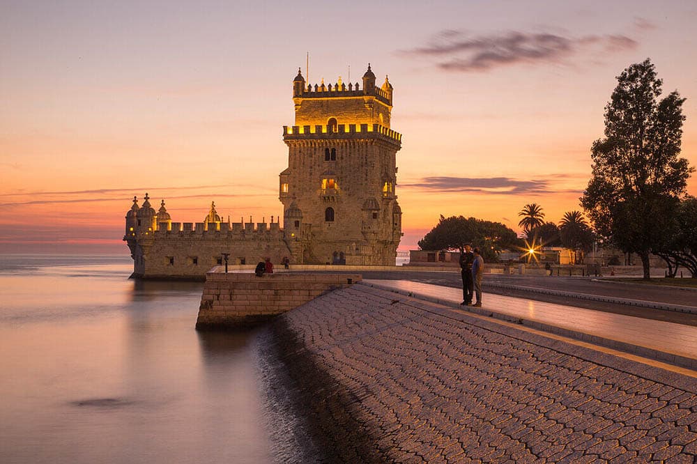 Por do sol Torre de Belém.